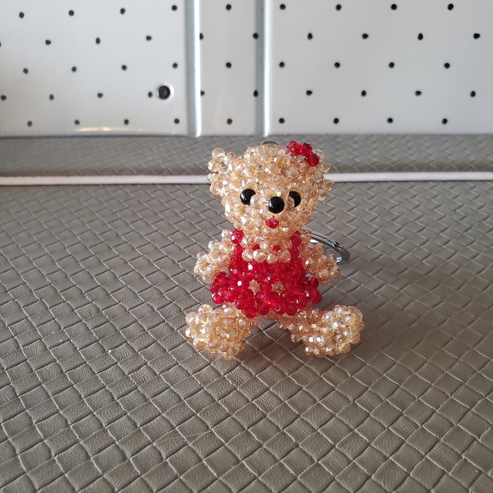 Handmade cute baby bear key chain